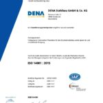 Umweltzertifikat nach ISO 14001 - Gültig bis 2028