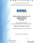 Welding certificate according to DIN EN ISO 3834-2